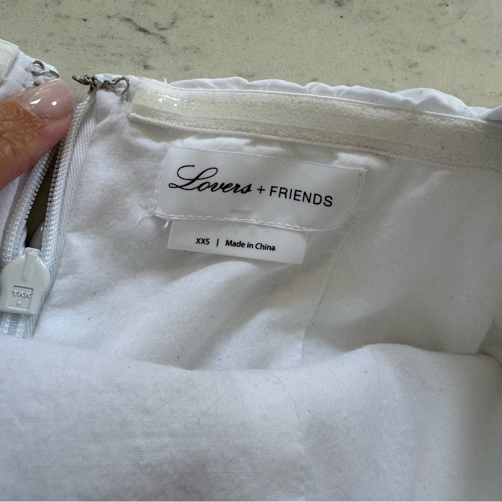 Lovers & friends White runched dress - Picture 3 of 4